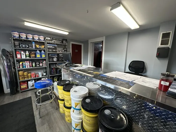 Inside the Fleet Maintenance parts and service counter